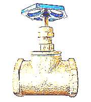Запорный муфтовый латунный клапан 15б3р